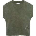 HÉST AS PERNILLE Vest Heavy Knitwear Tops 3000 Winter Moss