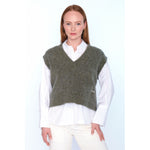 HÉST AS PERNILLE Vest Heavy Knitwear Tops 3000 Winter Moss