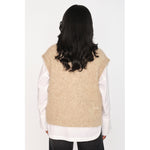 HÉST AS PERNILLE Vest Heavy Knitwear Tops 6510 Savannah Tan