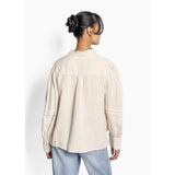 HÉST AS SARI Linen Blouse Woven Blouse/Top/Shirt 6503 Summer Sand