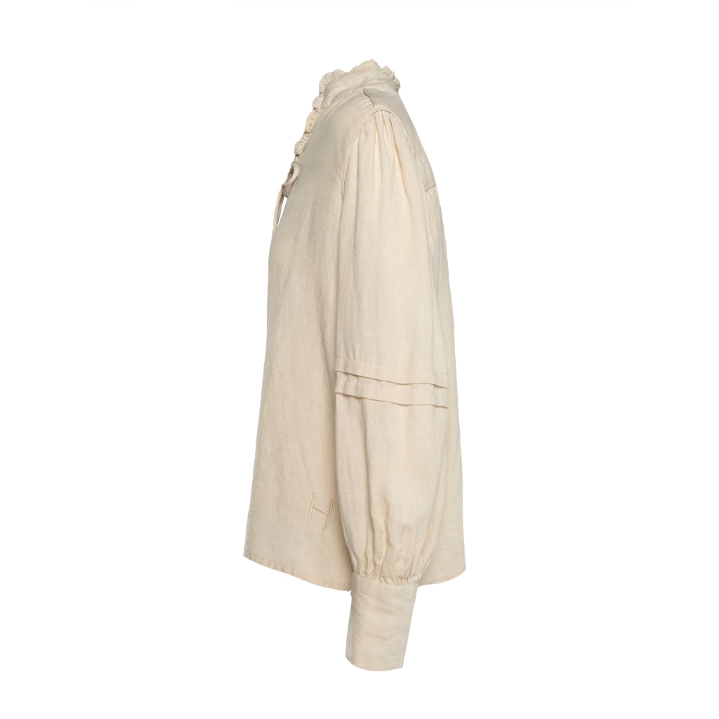 HÉST AS SARI Linen Blouse Woven Blouse/Top/Shirt 6503 Summer Sand