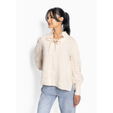 HÉST AS SARI Linen Blouse Woven Blouse/Top/Shirt 6503 Summer Sand