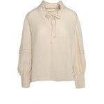 HÉST AS SARI Linen Blouse Woven Blouse/Top/Shirt 6503 Summer Sand