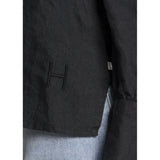 HÉST AS SARI Linen Blouse Woven Blouse/Top/Shirt 9000 Jet Black