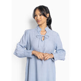 HÉST AS SARI Linen Dress Woven Skirt/Dress 4003 Faded Denim
