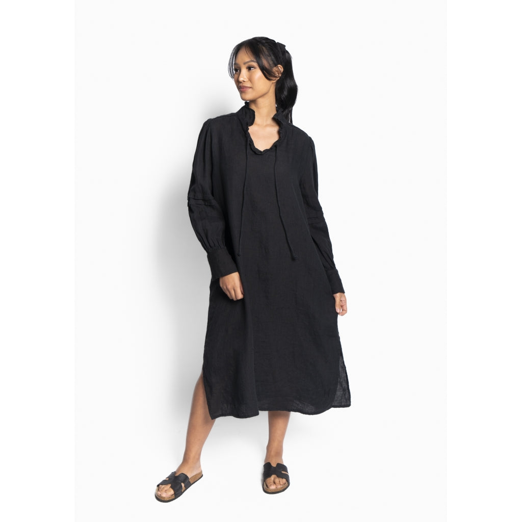 HÉST AS SARI Linen Dress Woven Skirt/Dress 9000 Jet Black