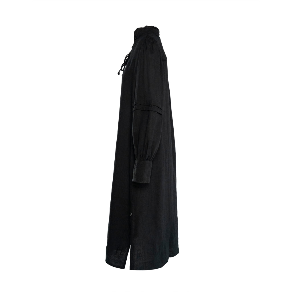 HÉST AS SARI Linen Dress Woven Skirt/Dress 9000 Jet Black