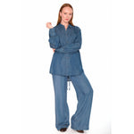 HÉST AS SCARLETT Pant Woven Pants/Shorts 9502 Medium Wash Blue Denim