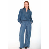 HÉST AS SCARLETT Pant Woven Pants/Shorts 9502 Medium Wash Blue Denim