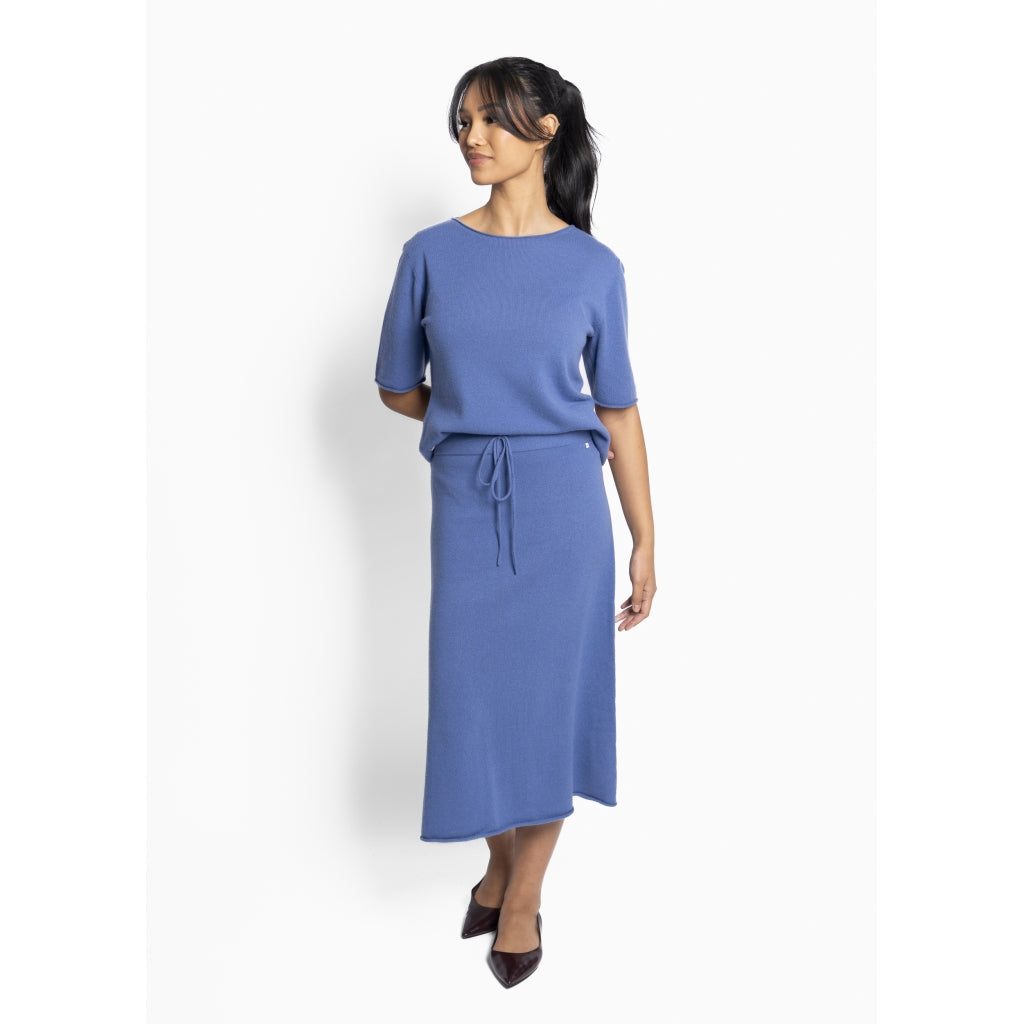 HÉST AS SELMA Shortsleeve Sweater Heavy Knitwear Tops 4004 Dutch Blue