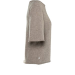 HÉST AS SELMA Shortsleeve Sweater Heavy Knitwear Tops 6507 Plaza Taupe