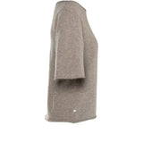 HÉST AS SELMA Shortsleeve Sweater Heavy Knitwear Tops 6507 Plaza Taupe