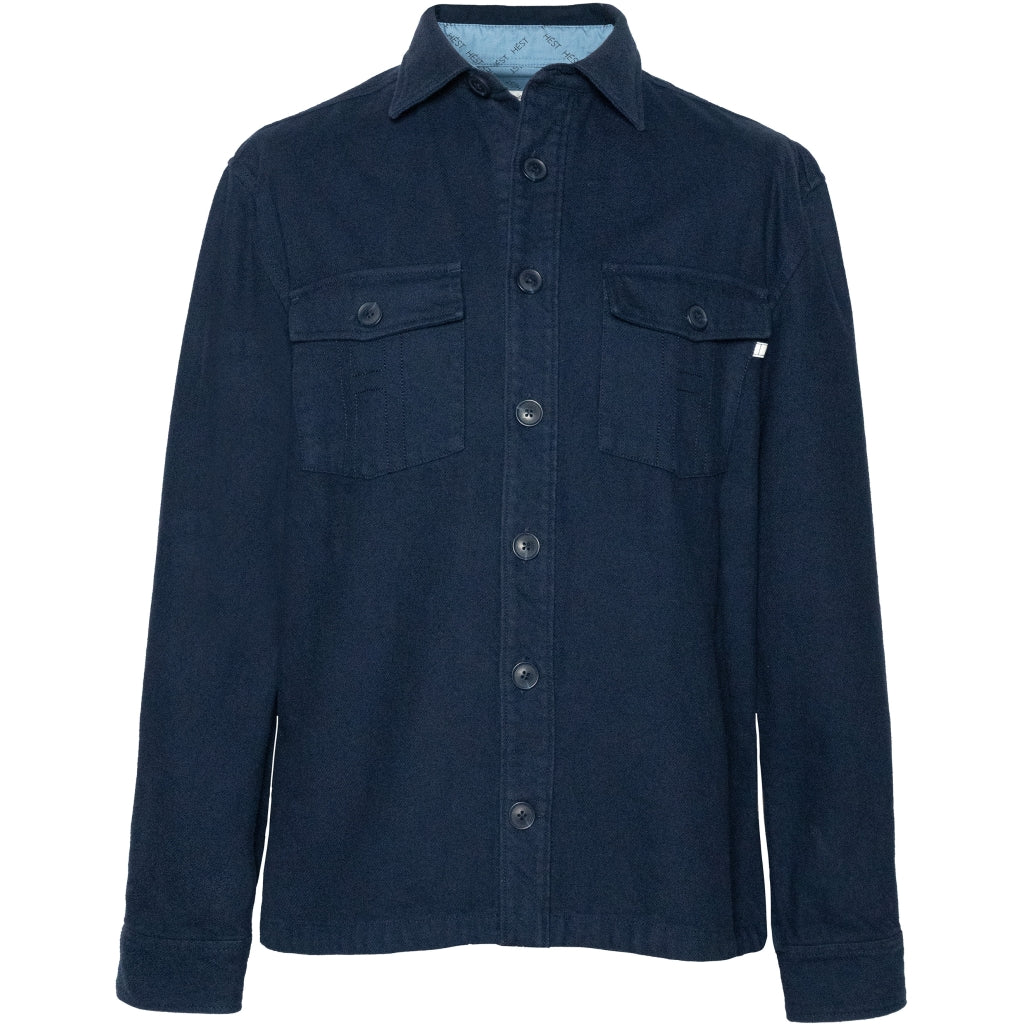Hést Men SESTO Overshirt Woven Blouse/Top/Shirt 4002 Navy Blazer