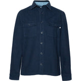 Hést Men SESTO Overshirt Woven Blouse/Top/Shirt 4002 Navy Blazer