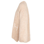 HÉST AS SOFIE V-neck Sweater Heavy Knitwear Tops 466 Beige