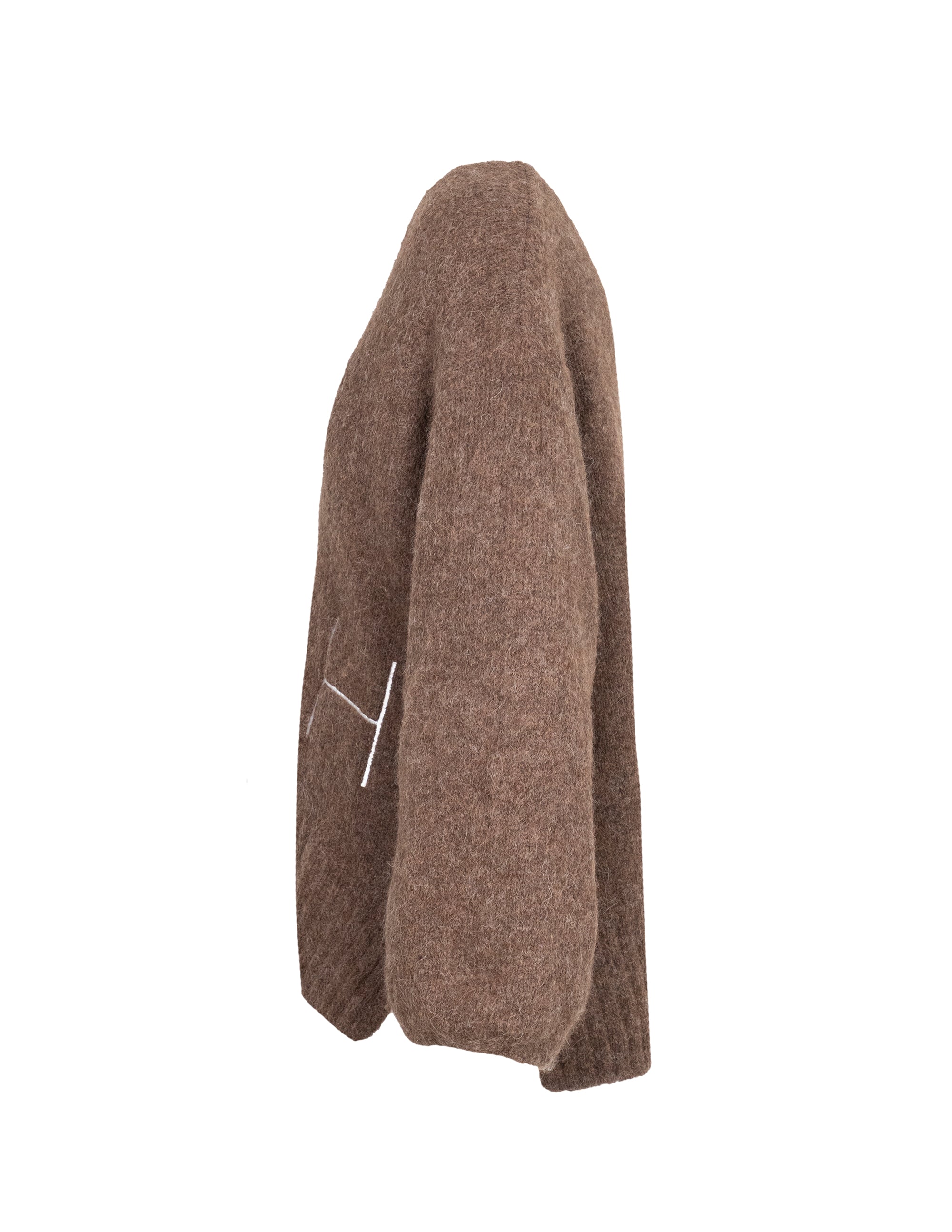 HÉST AS SOFIE V-neck Sweater Heavy Knitwear Tops 475 Brown