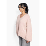 HÉST AS SOFIE V-neck Sweater Heavy Knitwear Tops 2504 Rose Smoke