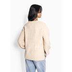 HÉST AS SOFIE V-neck Sweater Heavy Knitwear Tops 6503 Summer Sand