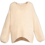 HÉST AS SOFIE V-neck Sweater Heavy Knitwear Tops 6503 Summer Sand