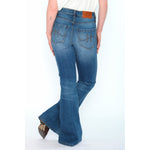 HÉST AS SONYA Bootcut Woven Pants/Shorts 9502 Medium Wash Blue Denim
