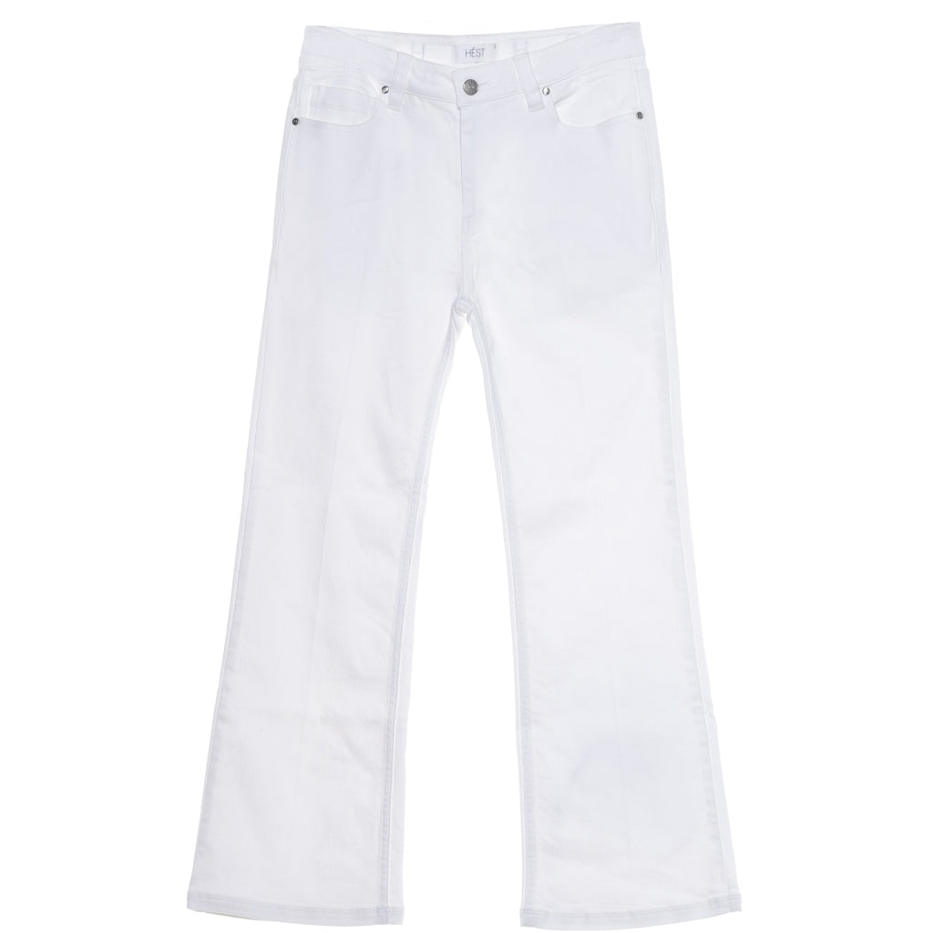 HÉST AS Sia Cropped Jeans Woven Pants/Shorts 000 White