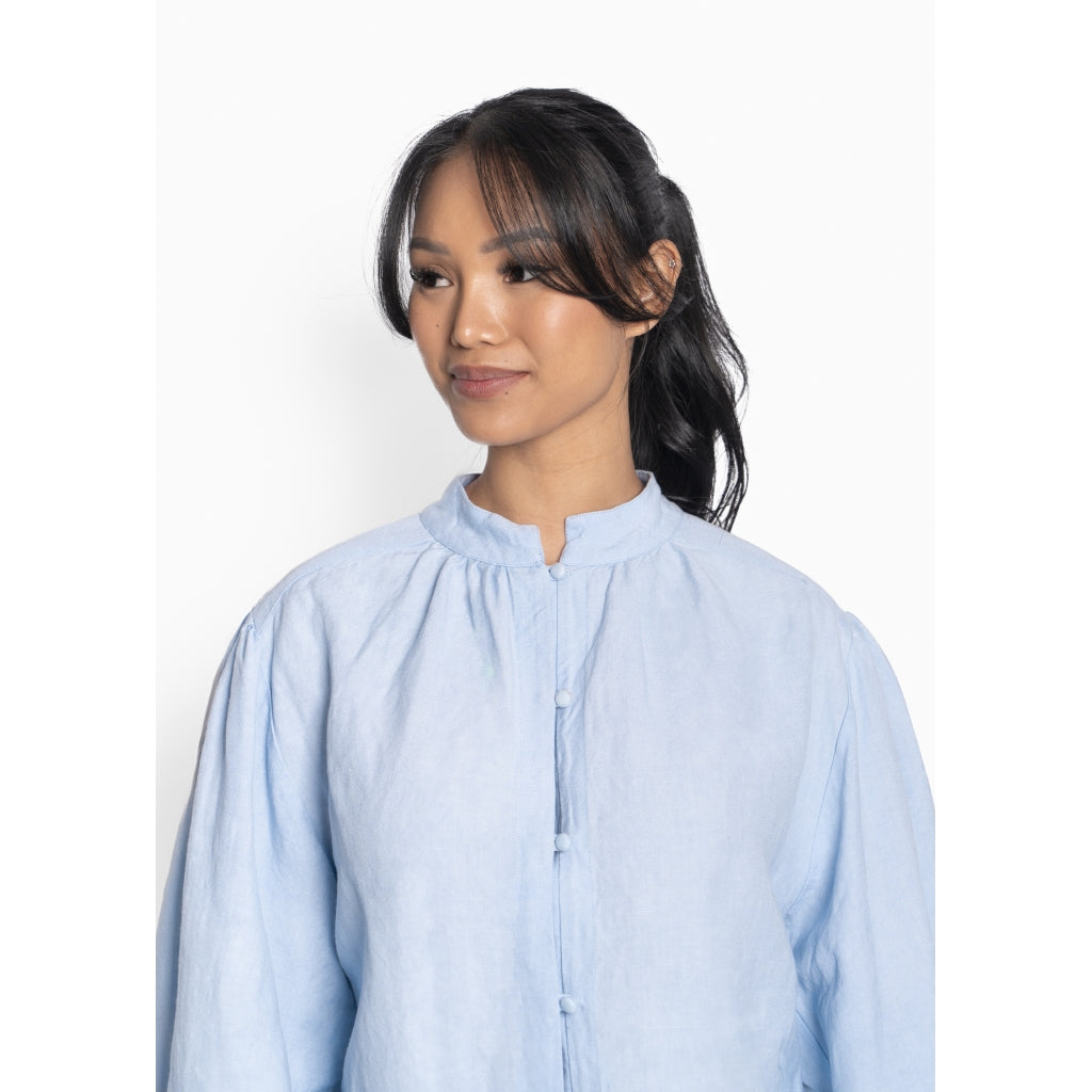 HÉST AS URD Blouse Woven Blouse/Top/Shirt 4003 Faded Denim
