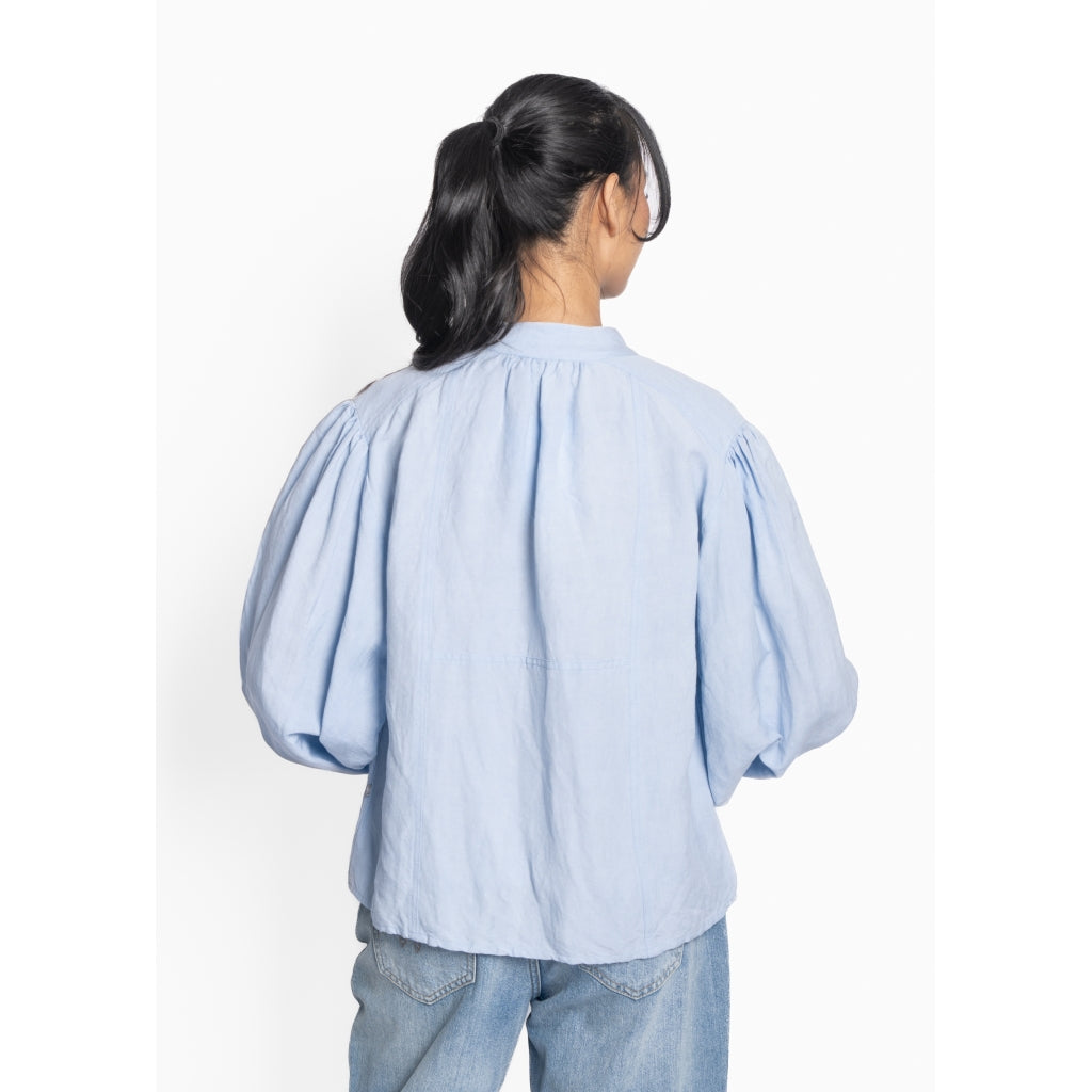 HÉST AS URD Blouse Woven Blouse/Top/Shirt 4003 Faded Denim