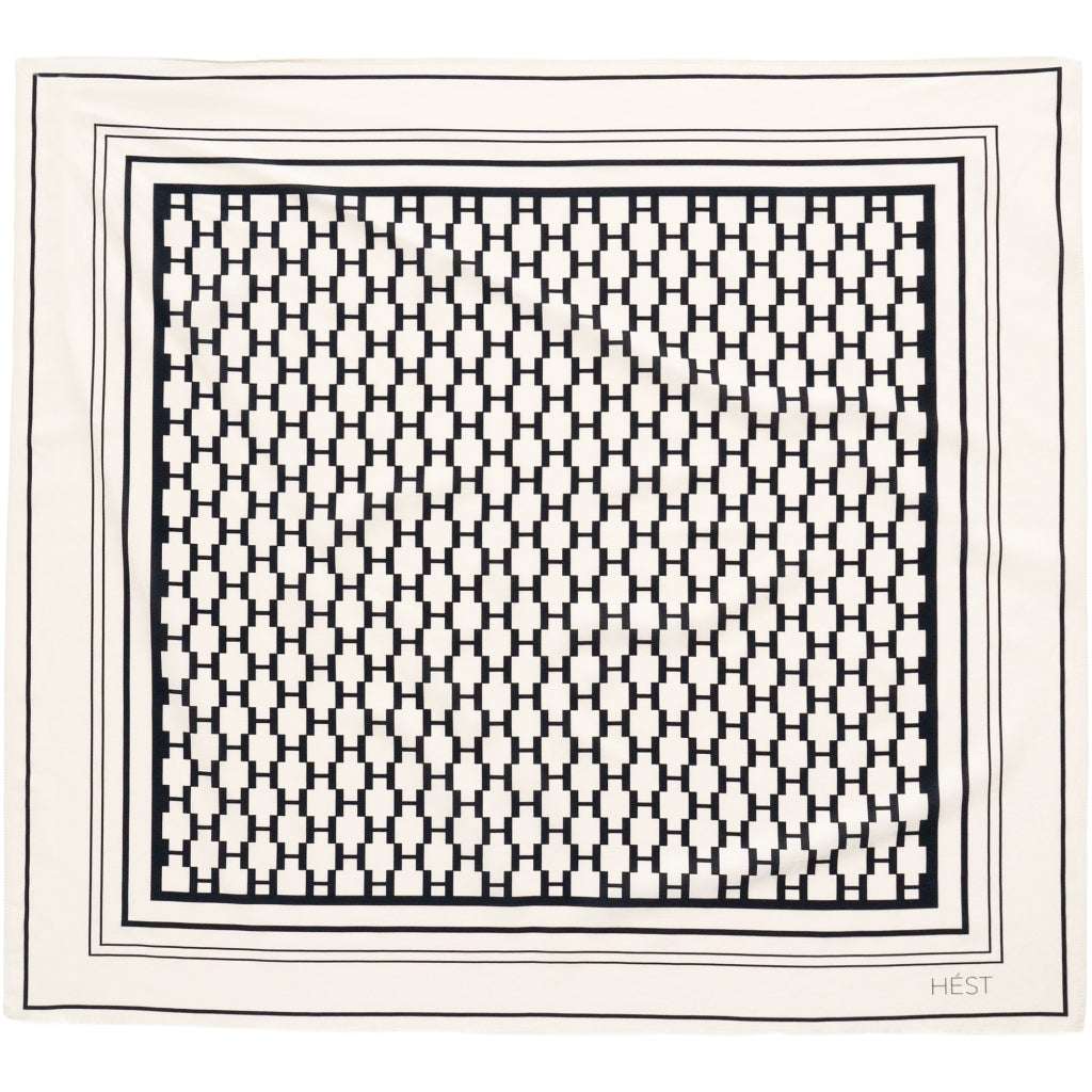 HÉST AS VENICE Scarf Small Silk 9000 Jet Black