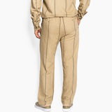 Hést Men VICO Linen Elastic Waist Trousers Woven Pants/Shorts 6504 Beige Trenchcoat