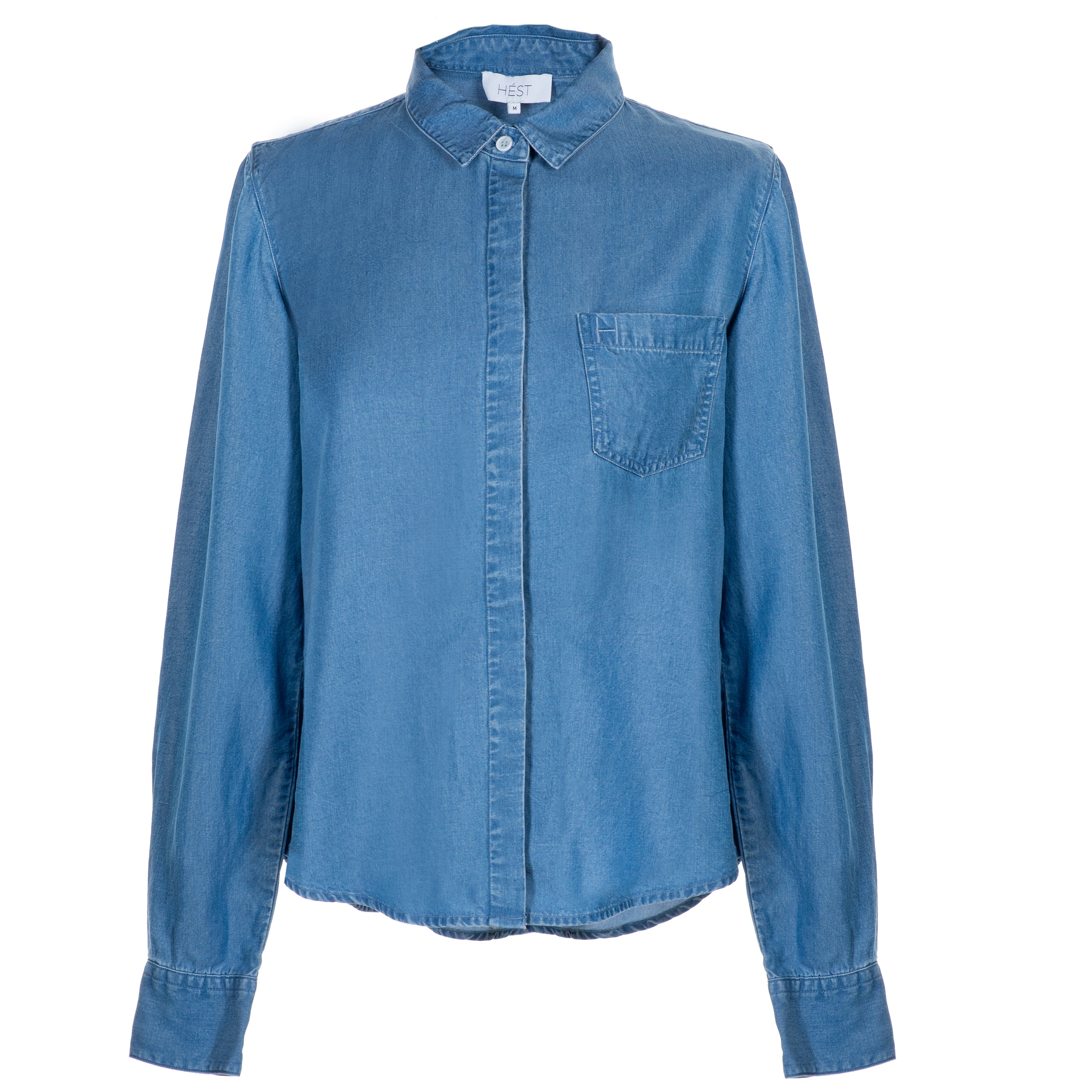 HÉST AS VILJE Shirt Woven Blouse/Top/Shirt 280 Washed Blue