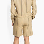 Hést Men VITO Linen Elastic Waist Shorts Woven Pants/Shorts 6504 Beige Trenchcoat