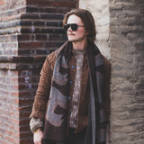 Hést Unisex YORK Scarf Accessories Hats/Scarves/Socks 483 Brown with beige