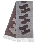 Hést Unisex YORK Scarf Accessories Hats/Scarves/Socks 483 Brown with beige