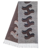 Hést Unisex YORK Scarf Accessories Hats/Scarves/Socks 483 Brown with beige